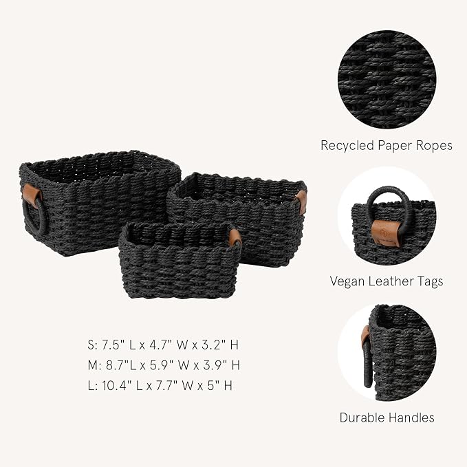 LA JOLIE MUSE Small Wicker Baskets - Image 2