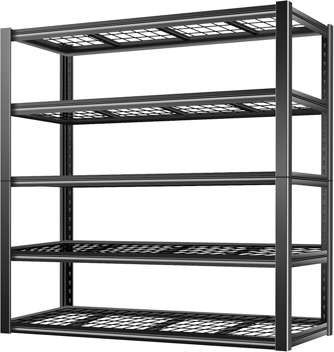 BILT HARD 60" W x 24" D Garage Shelving 3500 LBS, Heavy Duty 5-Tier Metal by BILTHARD