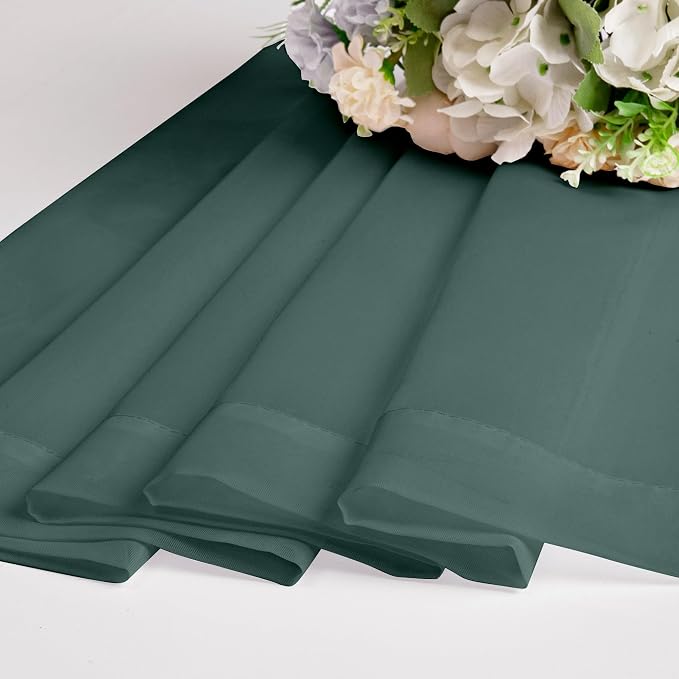 Chyhomenyc Sheer Valances for Windows 2 Pack, Small Window Curtains for Living - Image 8