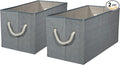 Storage Bins with Rope Handles, Large Decorative Storage Boxes by Unknown