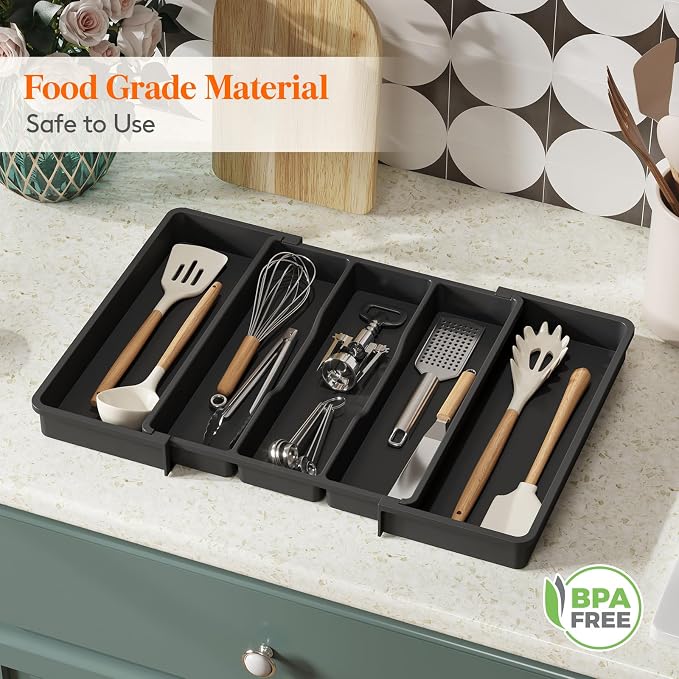 Lifewit Silverware Drawer Organizer and Utensil Organizer Set, Expandable - Image 7