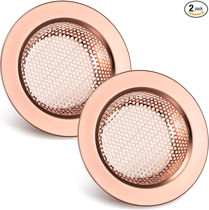 Retisee 2 Pcs Sink Strainer Stainless Steel Kitchen Sink Drain Strainer Basket by Retisee