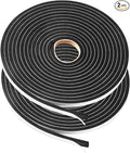 2 Rolls Foam Seal Tape for Door Window Insulation, Soundproof and Shockproof by YIJUHOU