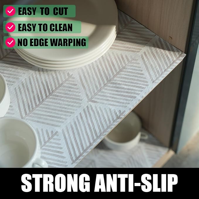 Shelf Liners for Kitchen Cabinets, Non Adhesive and Strong Non-Slip Shelf - Image 7