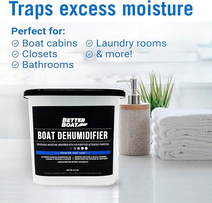 Moisture Absorber and Boat Dehumidifier, Charcoal Odor Remover - Image 2