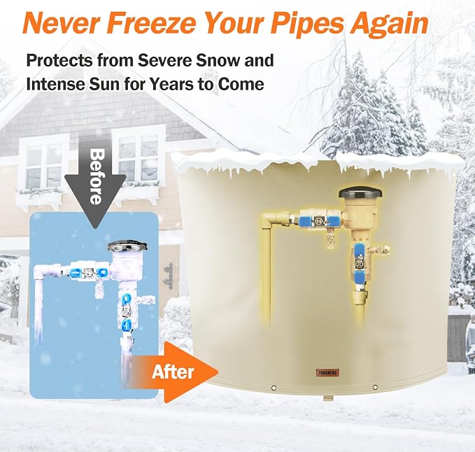 Backflow Preventer Pipe Insulation Cover - Image 3