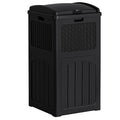 Flamaker 30 Gallon Trash Can, Resin Outdoor Garbage Can by Flamaker
