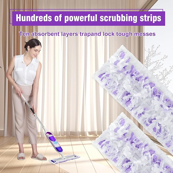 48 Pack Disposable Power Mop Refills Pads Compatible - Image 5