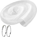 5" x 10' PVC Dust Collection Hose, Flexible Heavy PVC Fume Collection Hose by Qucship