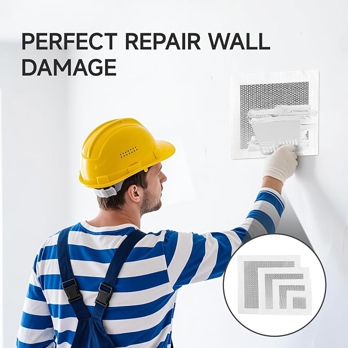 19 PCS Wall Repair Patch Kit, Aluminum Drywall Repair Patch Kit - Image 8