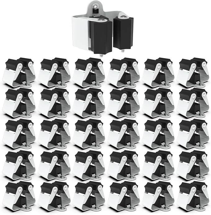 3-H Broom Hanger, Mop Holder Wall Mount 30 Pack, Broom Holder Wall Mount by 3-H