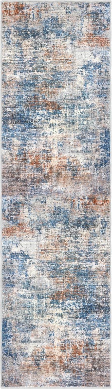 IOHOUZE Abstract Runner Rug 2x7 Ft Washable Runners - Image 9