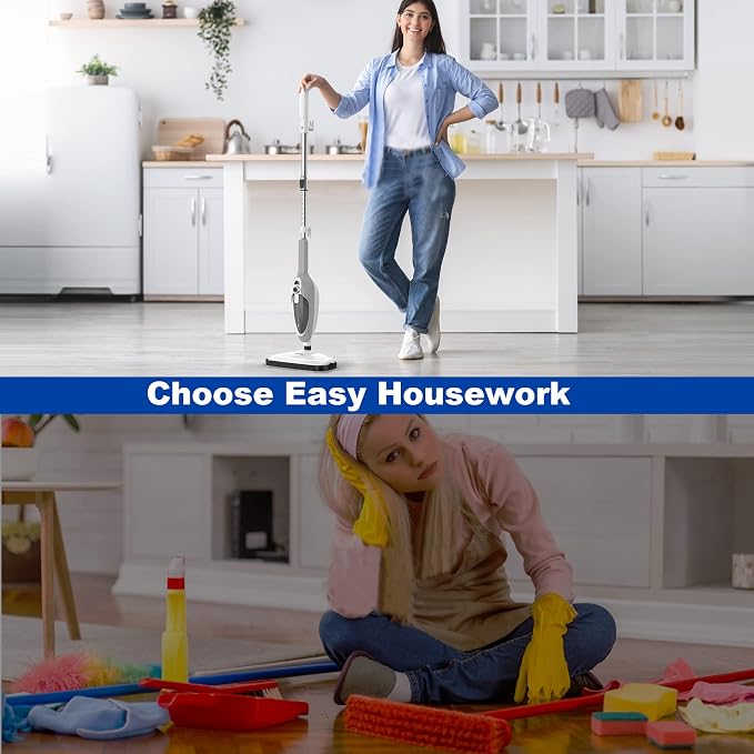 Steam Mop - 10-in-1 MultiPurpose Handheld Steam Cleaner Detachable Floor Steamer - Image 9