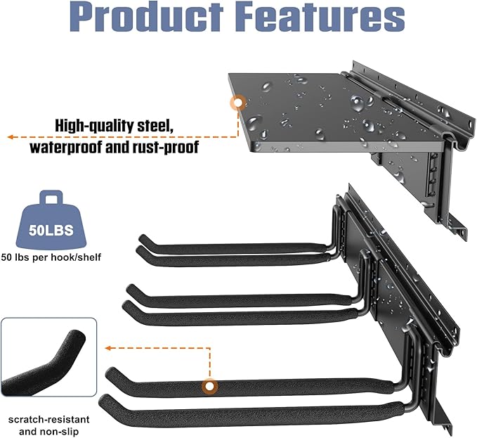 WALMANN Wall Mounted Garden Tool Rack - Image 6