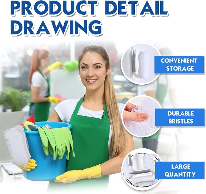Lallisa 24 Pcs Scrub Brush for Cleaning - Image 4