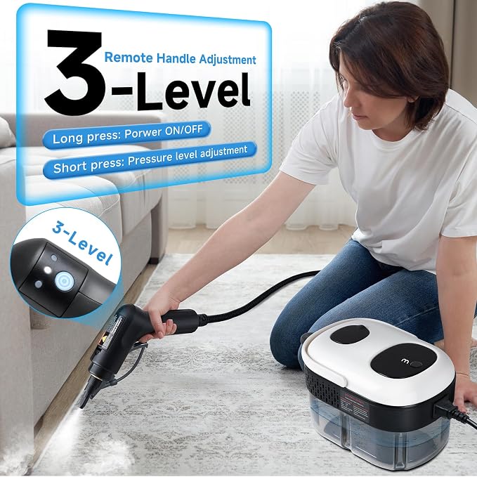 Steam Cleaner, 3-Level Adjustable Handle, 1500W Steam Cleaner - Image 3