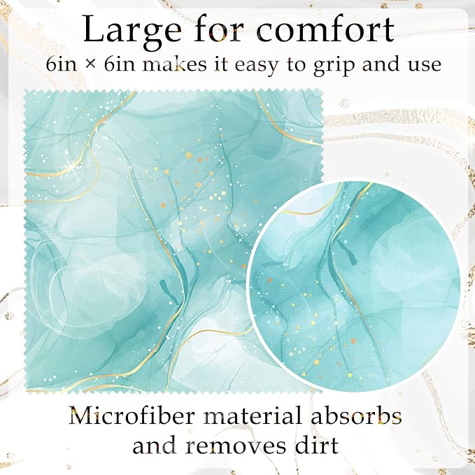 Sinmoe 20 Pcs Microfiber Cleaning Cloth Cute Marble Design Microfiber Cloth - Image 3