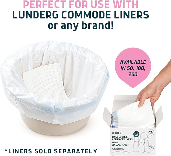 Lunderg Rose Scented Super Absorbent Commode Pads - Image 5