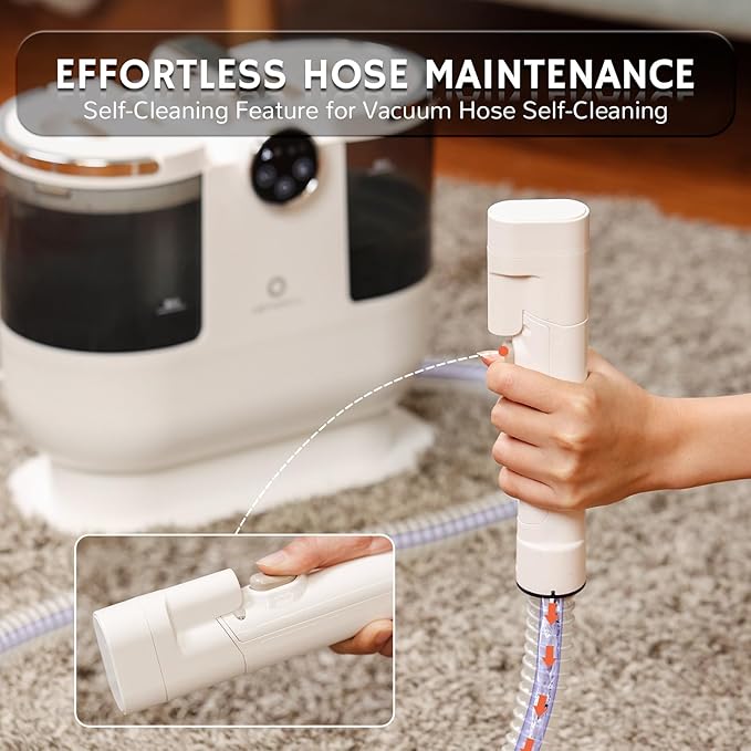 Airthereal Portable Upholstery Spot Cleaner, Instant Heating Carpet Cleaner - Image 6
