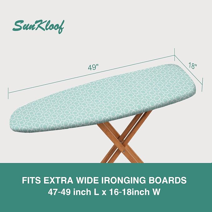 Extra Wide Ironing Board Cover and Pad, 18X49 Reflective Silicone Ironing Board - Image 5
