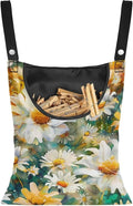 Daisy Clothespin Organizer Bag Shell Beach Clothespin Bags by CREAMIC