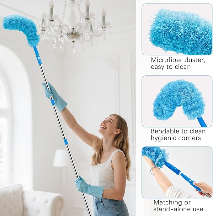 75'' Window Squeegee Cleaner Tool, Professional Window Cleaning Kit - Image 8
