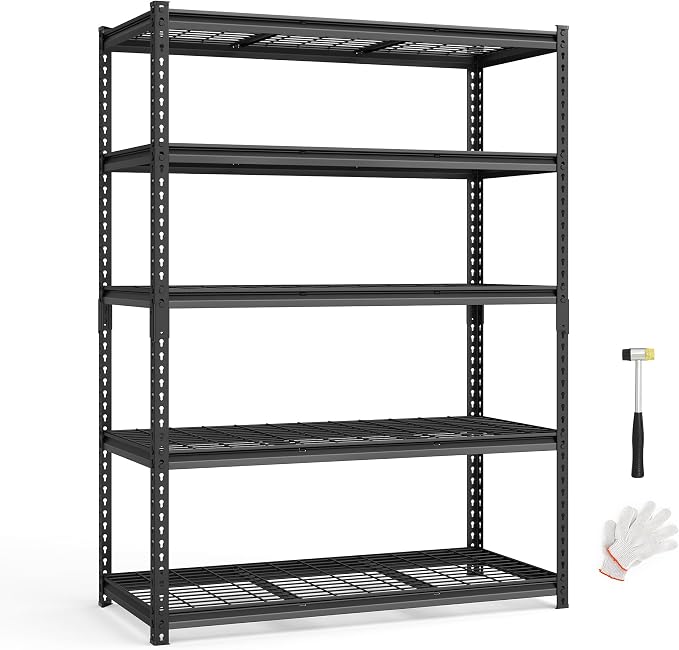 SONGMICS 5-Tier Storage Shelves, Heavy-Duty Garage Shelving, Adjustable by SONGMICSbySONGMICSHOME