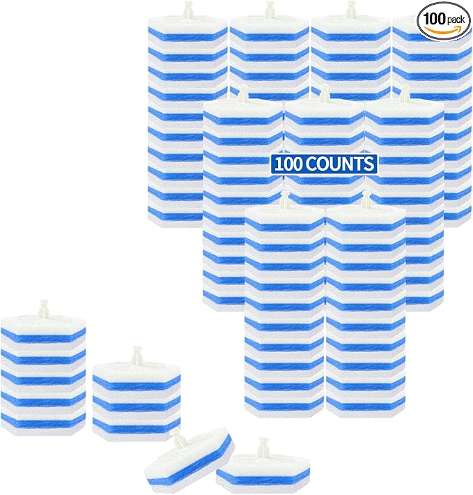 Aimery 100 Counts Blue Disposable Toilet Bowl Cleaning Refills Make Toilet And by Aimery