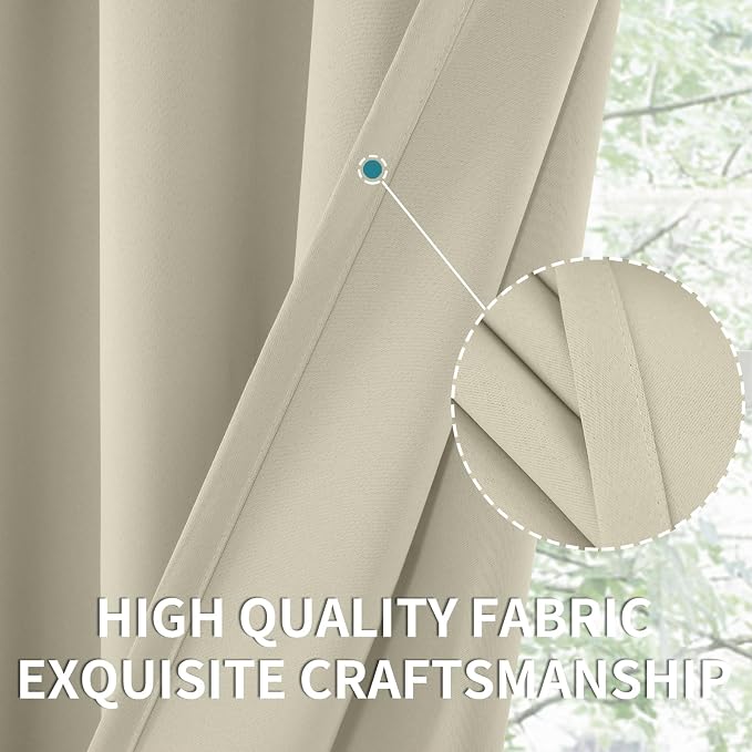 BGment Rod Pocket Blackout Curtains - Image 3