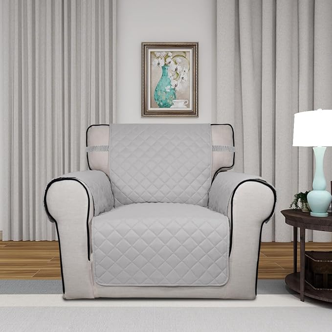 PureFit Reversible Quilted Sofa Cover, Water Resistant Slipcover Furniture - Image 2