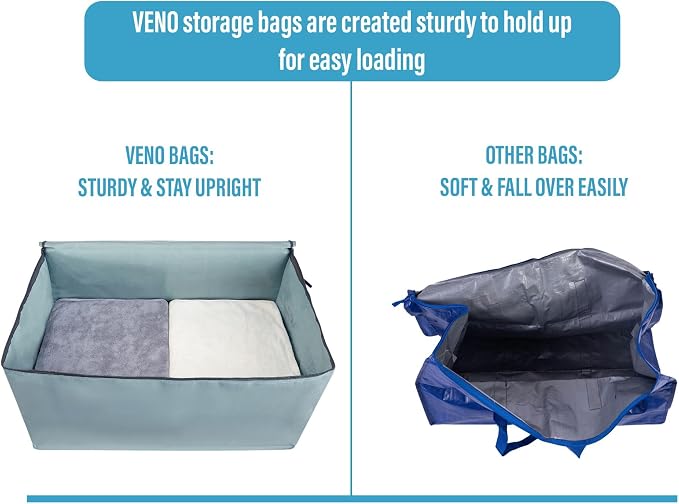VENO 2 Pack Moving and Storage Bags, Heavy Duty, Alternative to Moving Boxes - Image 5