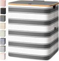 BALEINE Laundry Hamper with Lid, Tall Laundry Baskets with Bamboo Pull Handles by BALEINE