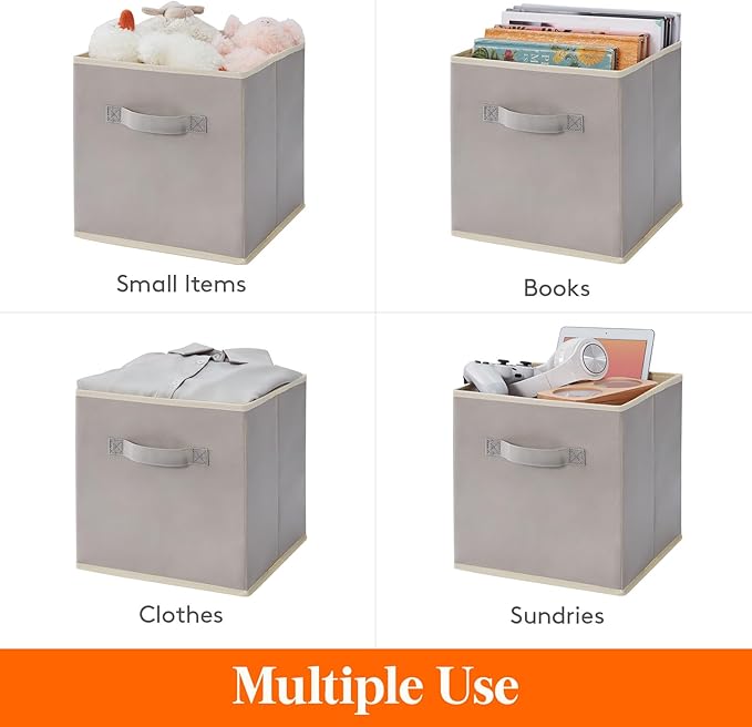 Lifewit 13 Inch Storage Cubes, 10 Packs Cube Storage Bins, Foldable Fabric Bins - Image 5