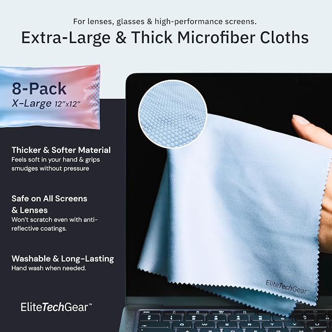 Elite Screens Microfiber Cleaning Cloth - Image 2