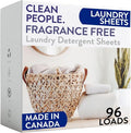 The Clean People Fragrance Free Laundry Detergent Sheets by CleanPeople