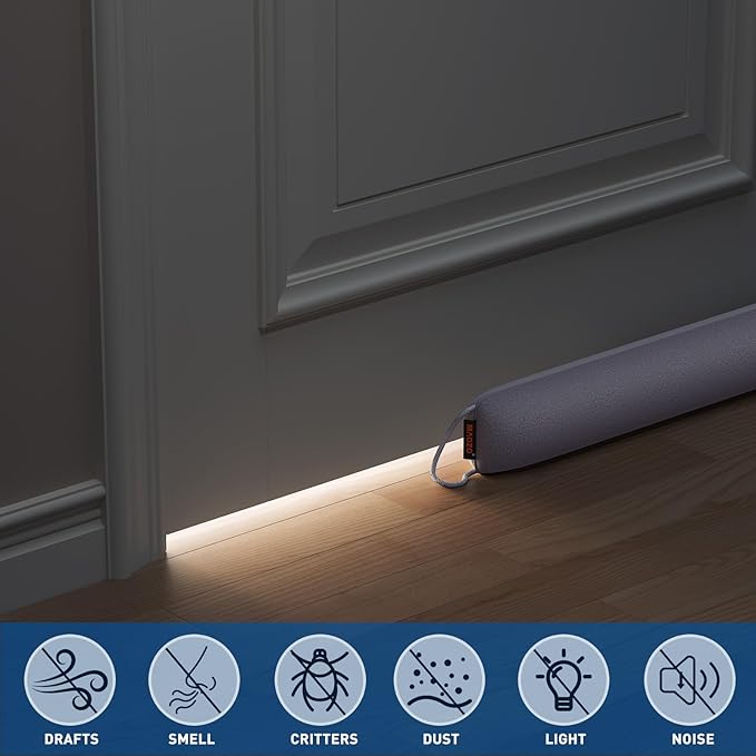 MAGZO Door Draft Stopper, 72 Inch Under Door Draft Blocker Noise Stopper - Image 5