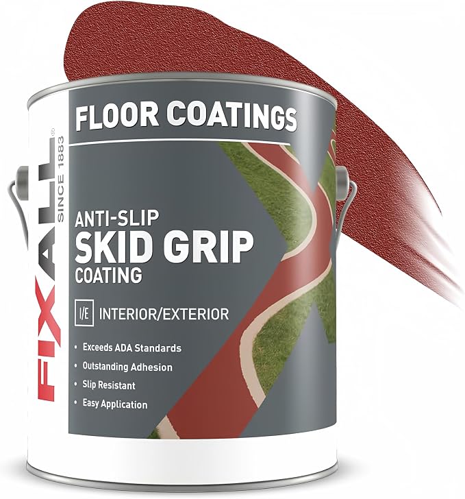 FIXALL Skid Grip Anti-Slip Coating, 1 Gallon, Exceeds ADA Standards, by CALIFORNIA+PAINTS