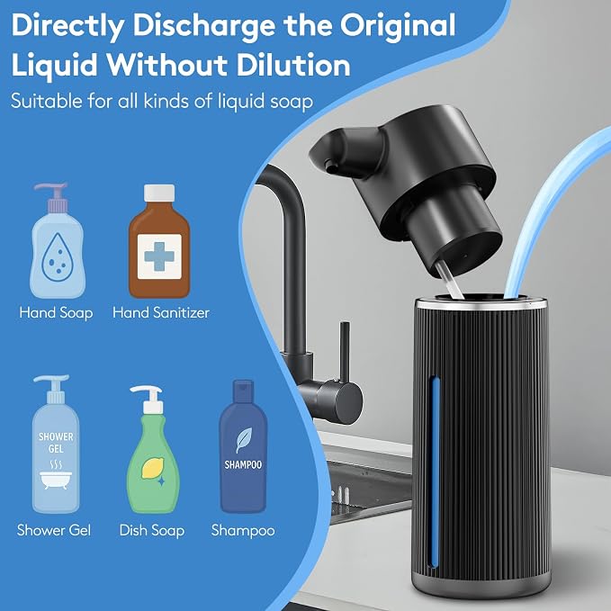 Automatic Soap Dispenser Touchless, 14.2oz/420ml Dish Hand Soap Dispenser - Image 3