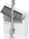 JOYMOOP White Broom and Dustpan Set, Upright Angle Design by JOYMOOP