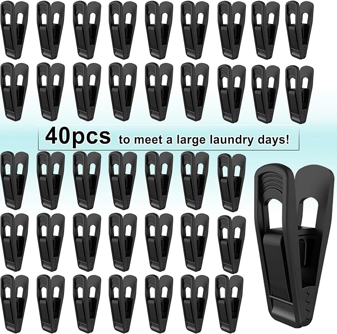 Hanger Clips Perfect for Velvet Hangers, Non-Slip Plastic Clips Pant Skirt - Image 7