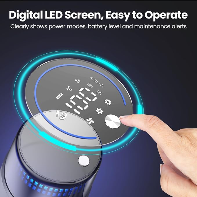 V25 Cordless Vacuum Cleaner, 680W 60Kpa Powerful Stick Vacuum - Image 7