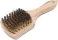 Brass Wire Utility Scrub Brush for Cleaning 9" Hardwood Handle by MidwestHearth