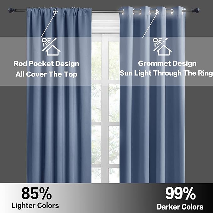 RYB HOME RV Camper Door Window Curtains -Blackout Privacy Curtains & Drapes - Image 5