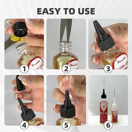 Realth Garage Door Lubricant -Lock Lubricant Keyhole, Long-Lasting, - Image 6