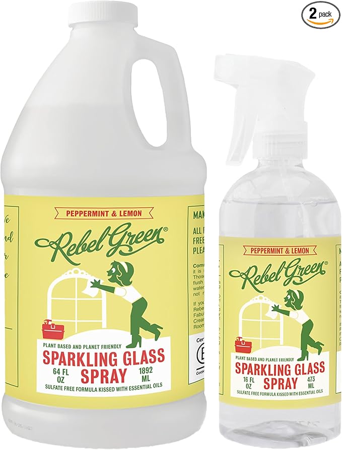 Rebel Green Sparkling Glass Cleaner) by RebelGreen