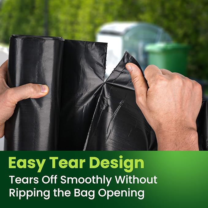 150 Count 55-60 Gallon Trash Bags, Large Garbage Bags Sturdy & Tear-Resistant - Image 4