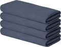 Artoid Mode 100% Cotton Dark Grey Waffle Weave Kitchen Dish Cloths, 13x28 Inch by ArtoidMode