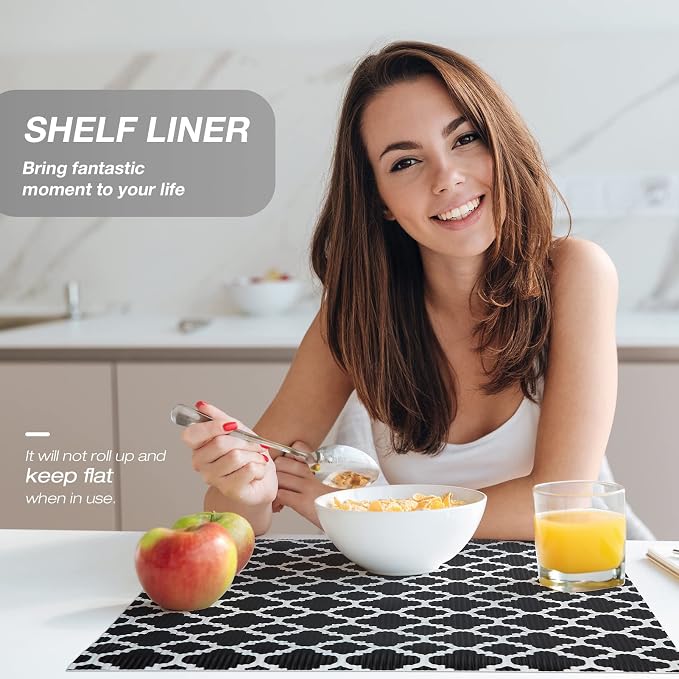 Glotoch Shelf Liners for Kitchen Cabinets 17.5” x 30 ft, Non Slip Drawer Liner - Image 2