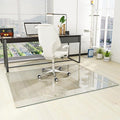 46" x 55" Glass Chair Mat, Heavy Duty Hard Floor Mat by KOONMI