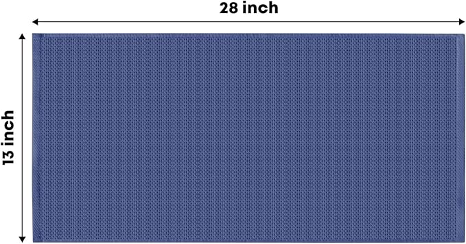 Artoid Mode 100% Cotton Navy Blue Waffle Weave Kitchen Dish Cloths, 13x28 Inch - Image 6